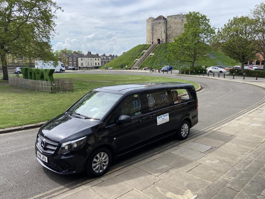 Mercedes Vito Minibus outside York Castle
