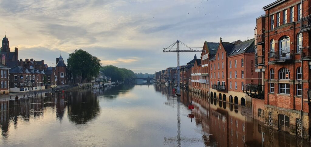 Flooded york river ouse